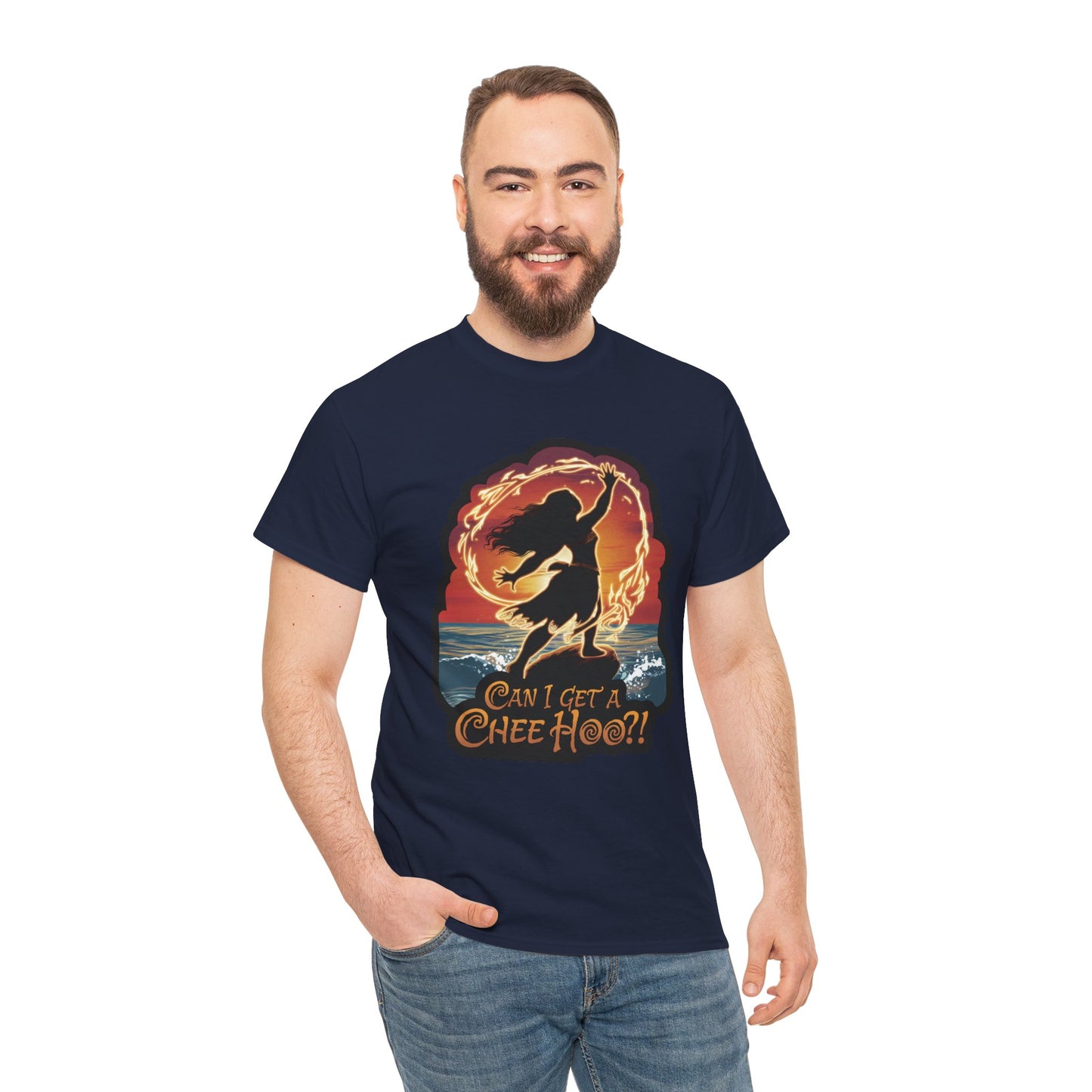 Can I Get a Chee Hoo Shirt – Hawaiian Island Vibes Tee – Hula Dancer Sunset Graphic T-Shirt – Polynesian Luau Party Unisex Top