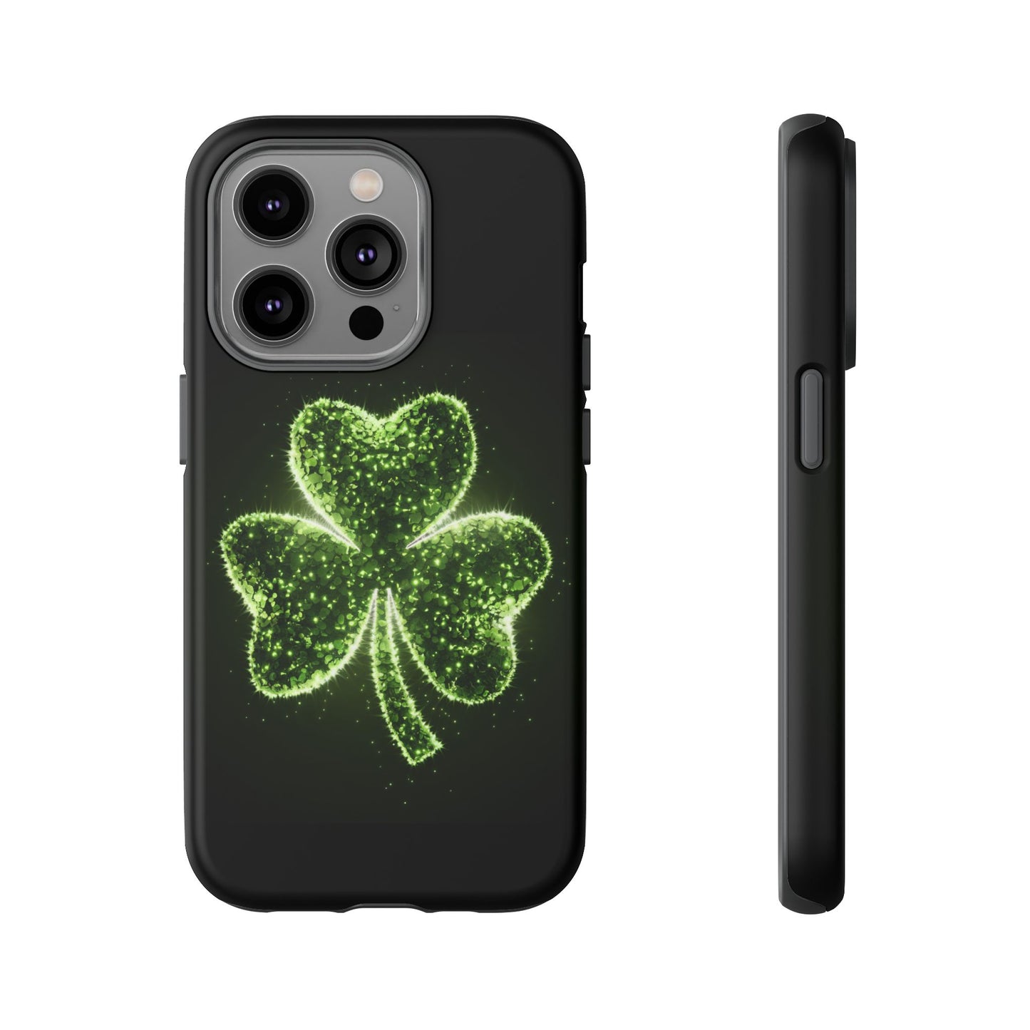 iPhone Tough Case - Shiny Shamrock Design