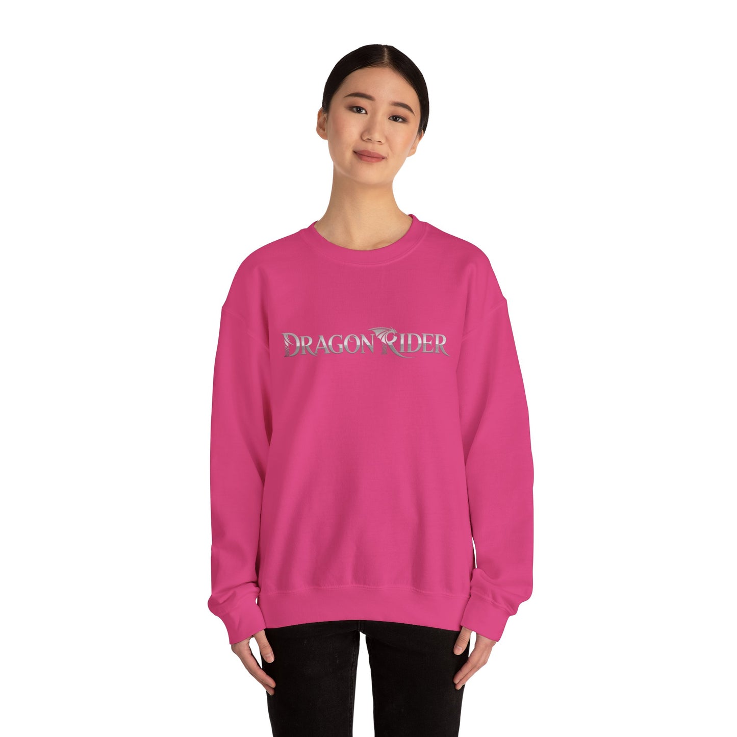 Dragon Rider Sweatshirt | Unisex Fantasy Gamer Crewneck | Nerdy Cozy Mythical Gift | Medieval Dragon Pullover | Geek Cosplay Style
