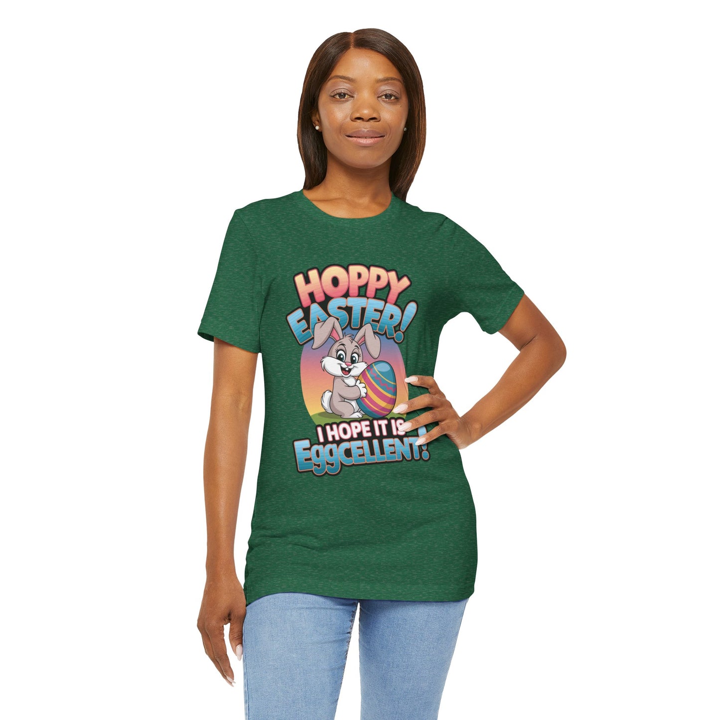 Happy Easter Unisex Tee Easter Shirt Easter Bunny T Shirt Easter Apparel Easter Bunny Outfit