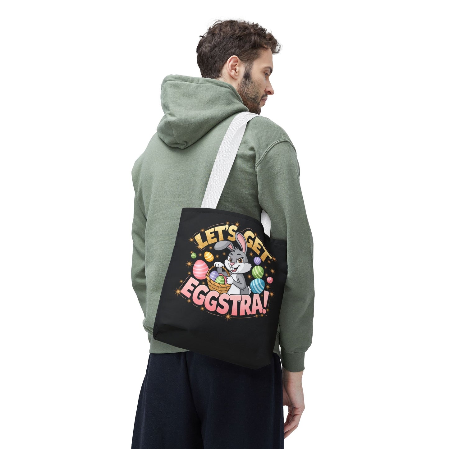 Easter Bunny Tote Bag - 'Leg's Get Eggstra'