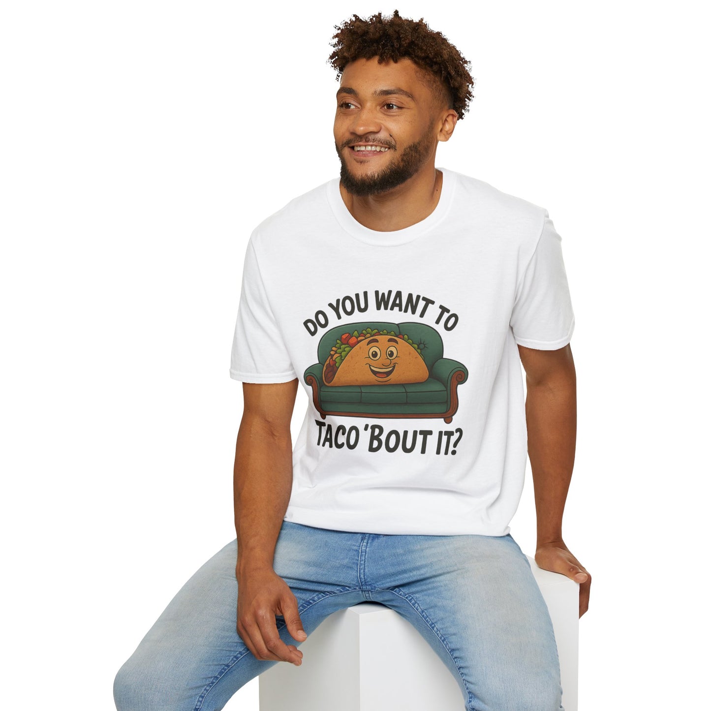 Do You Want to Taco ‘Bout It? Funny Taco Shirt - Cute Foodie Tee - Pun Humor Gift - Food Lover T-Shirt - Cinco de Mayo Outfit