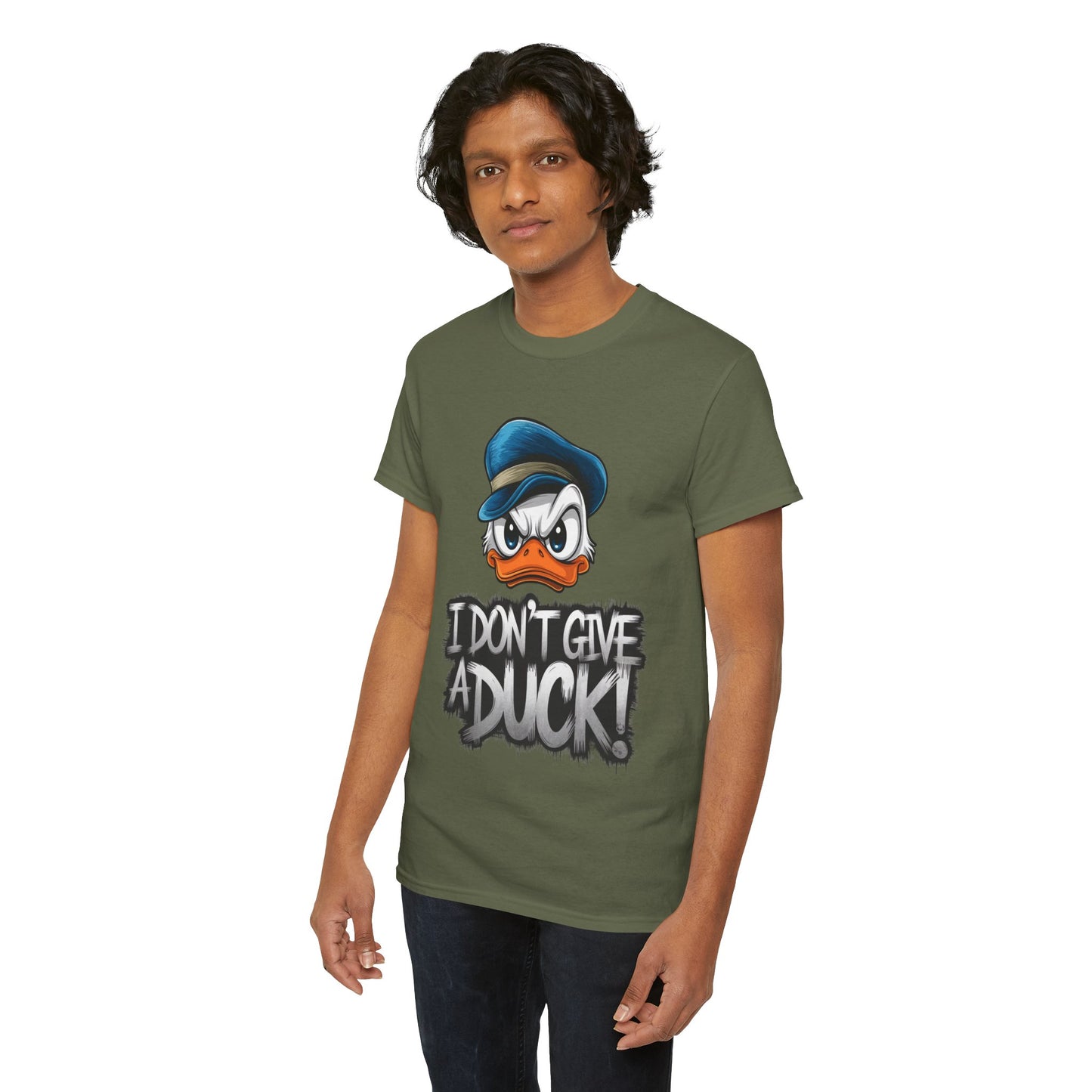 I Don’t Give a Duck Shirt – Funny Grumpy Duck Tee – Sarcastic Animal Graphic Shirt – Unisex Gift for Duck Lovers & Meme Fans