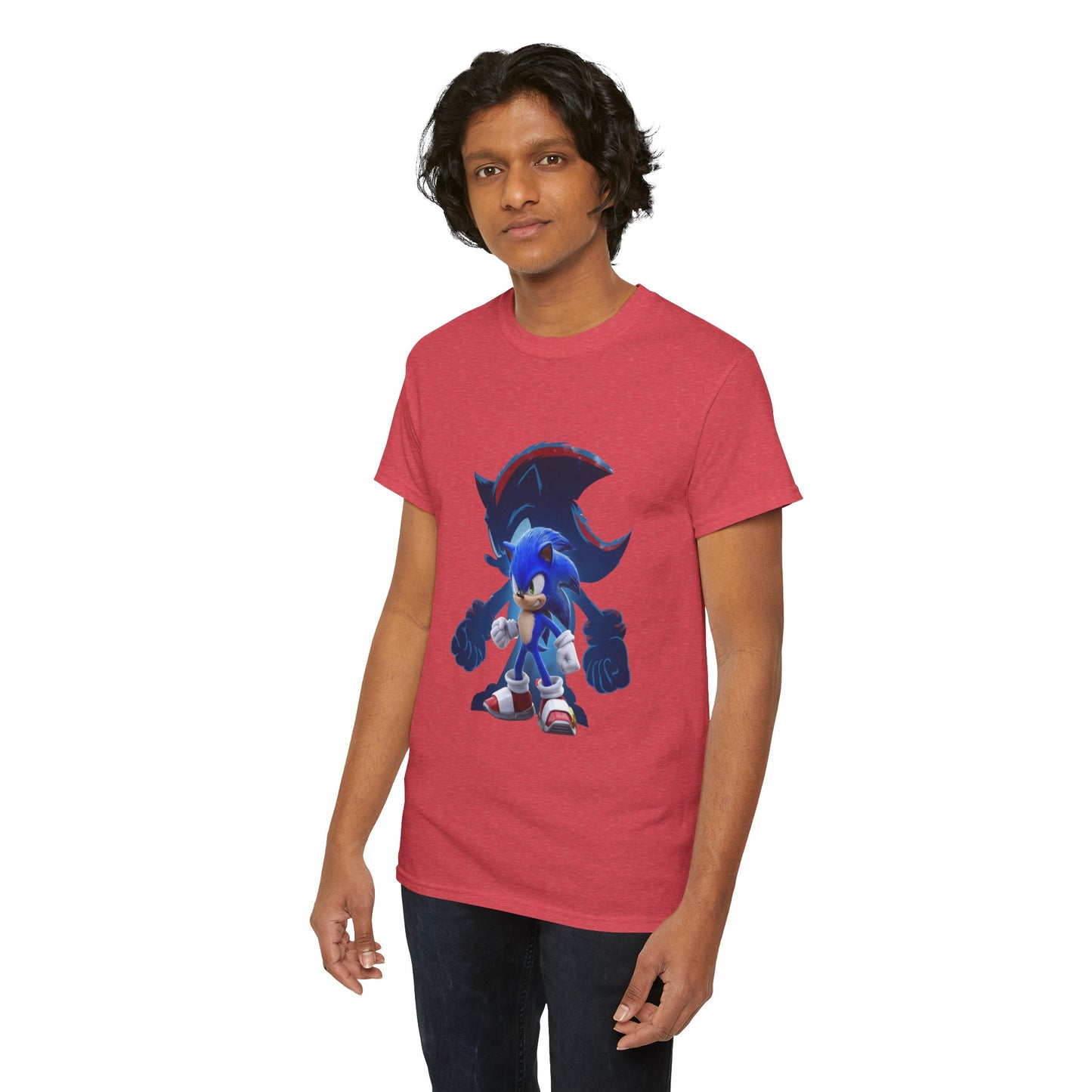 Blue Speed Hero Graphic Tee | Retro Gaming Legend T-Shirt | Fan Inspired Gamer Apparel | Cool Vintage Style Unisex Shirt for Adults & Teens