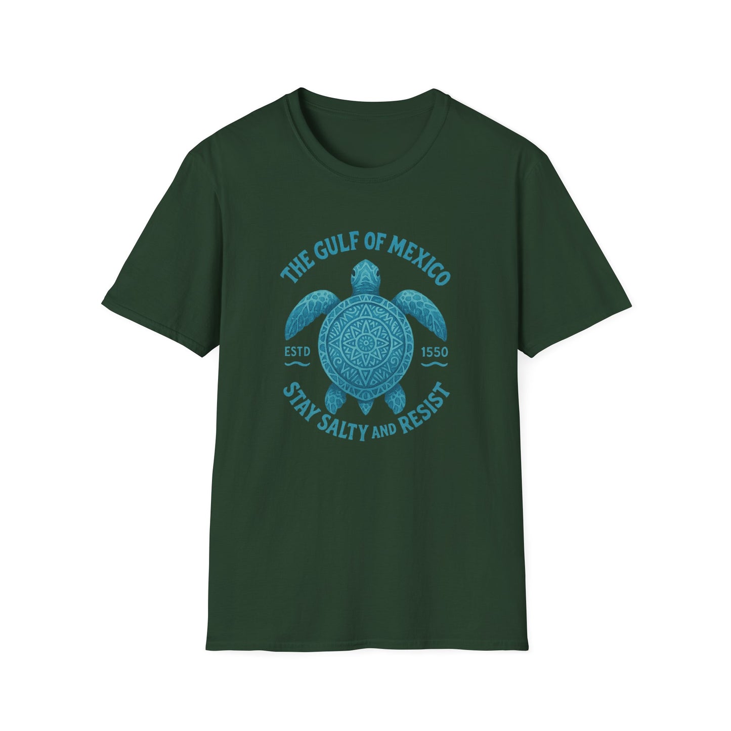 Gulf of Mexico Watercolor Sea Turtle T-Shirt - Ocean Wildlife Tee - Nature Lover Gift - Summer Beach Top - Coastal Art Graphic Tee