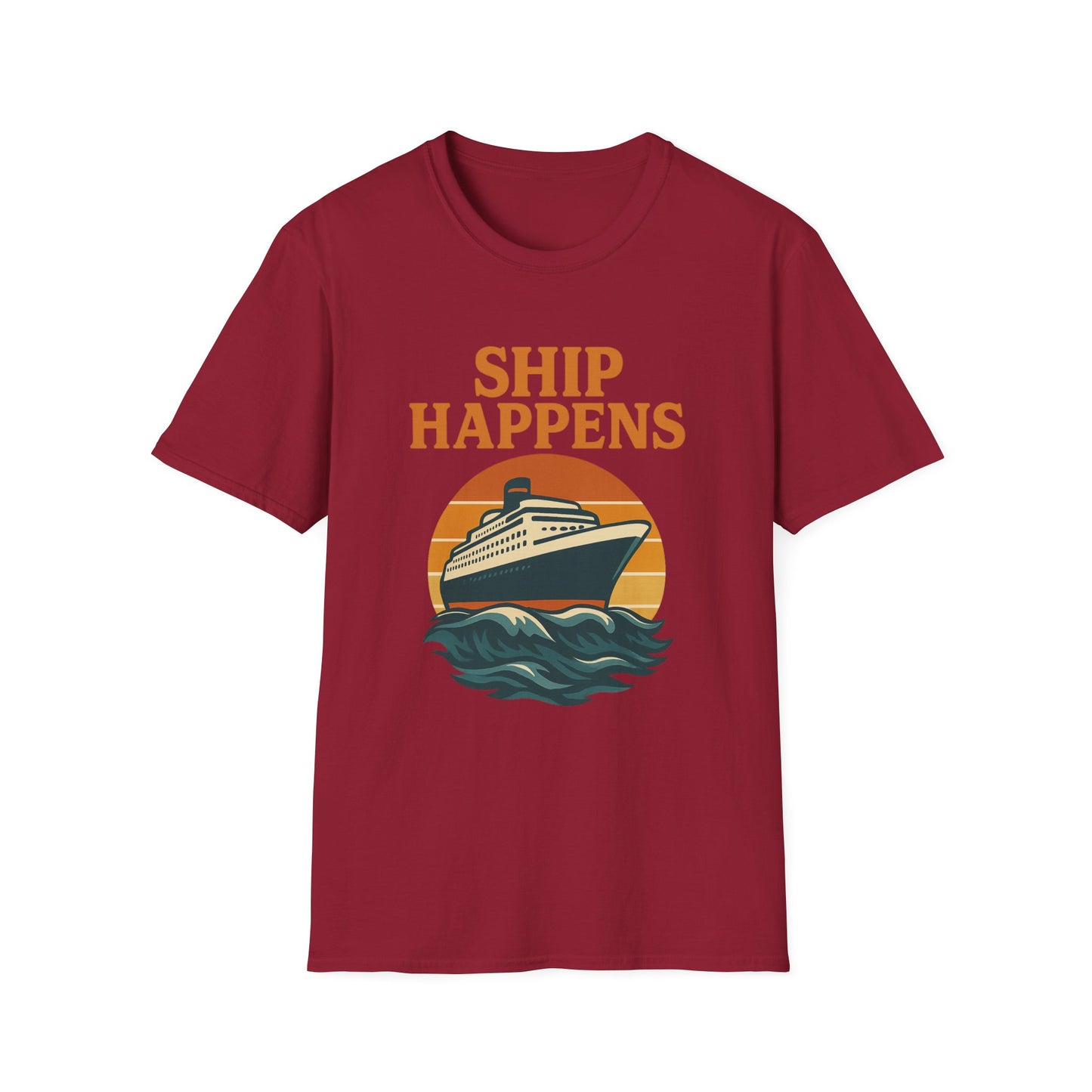 Ship Happens Tee • Funny Nautical Pun Shirt • Comfort Colors Unisex Cruise Vacation Tee • Ocean Humor • Gift for Sailors & Beach Lovers
