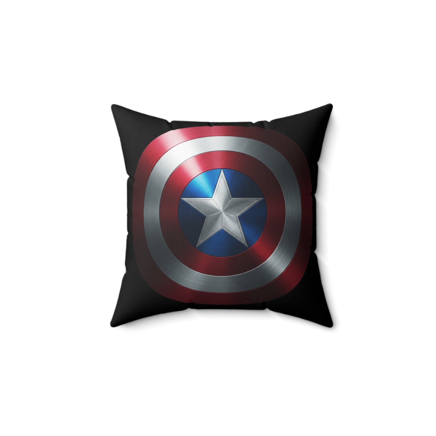 Captain Shield Spun Polyester Pillow - Heroic Home Decor