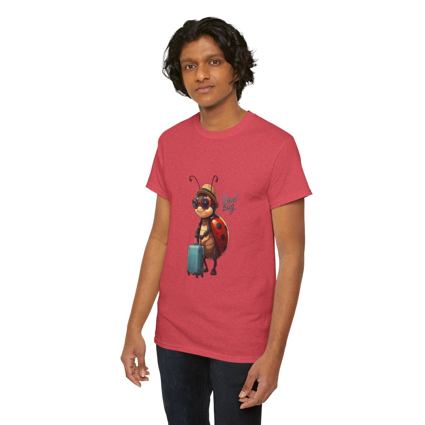Travel Bug T-Shirt – Cute Ladybug Travel Tee | Funny Wanderlust Shirt for Travel Lovers | Unisex Graphic Tee Gift for Adventurers