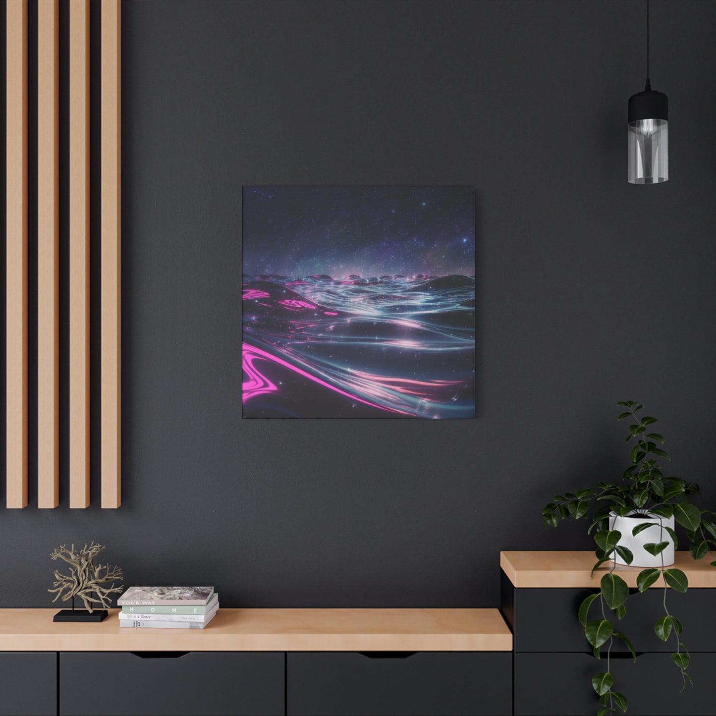 Canvas Print - Galactic Ocean under Night Sky Design