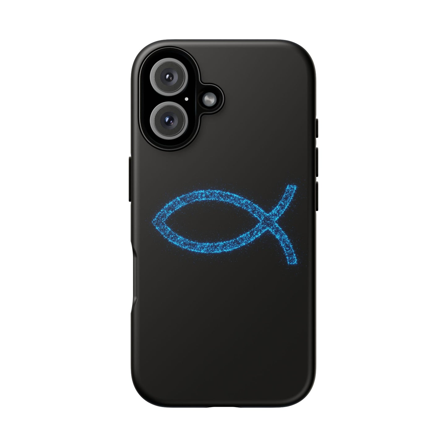 Stylish Tough iPhone Case with Sparkling Fish Design - Durable Phone Protection