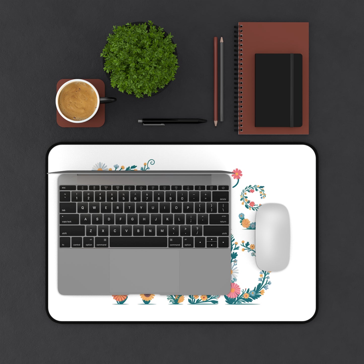 Floral Desk Mat - "That's Wild" Mouse Pad | Aesthetic Office Decor | Cute Desk Accessories | Gift for Coworkers or Plant Lovers