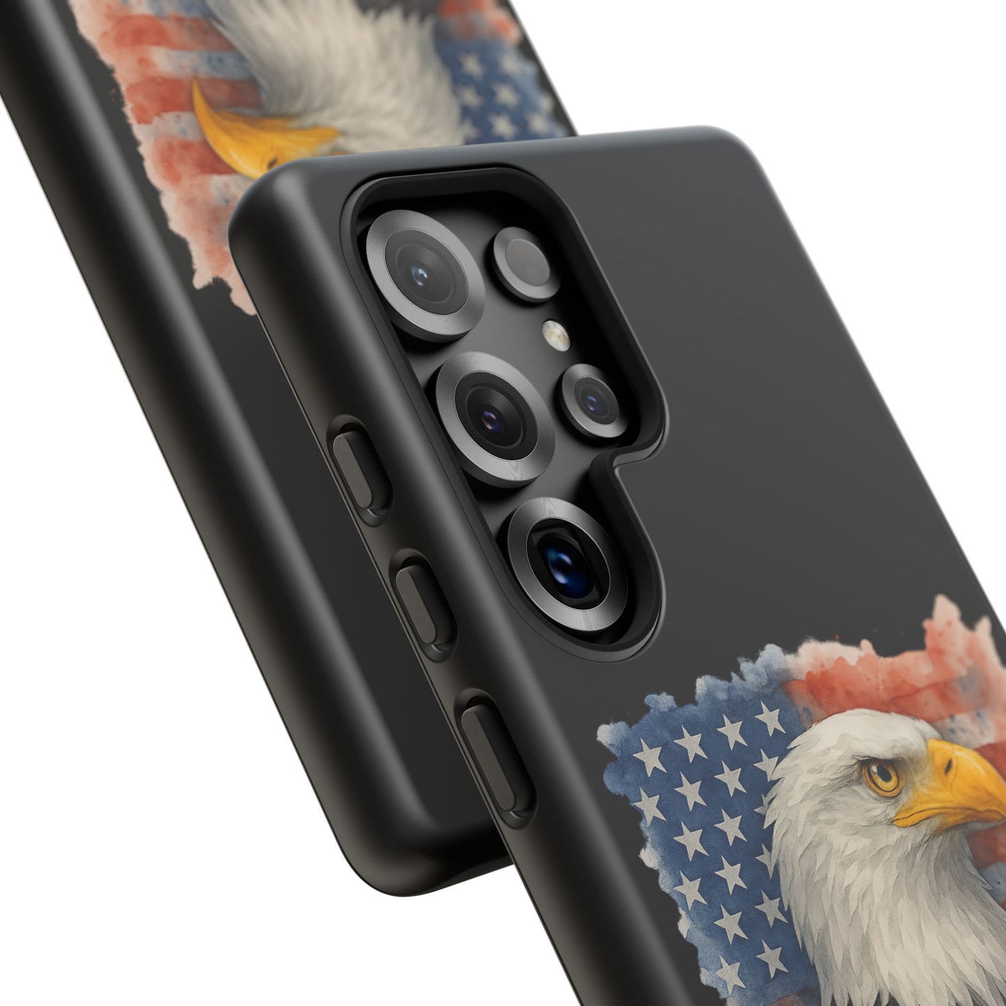 Eagle Flag Phone Case for Samsung Phone - Patriotic Tough Case for Freedom Lovers 4th of July Case Memorial Day Veteran's Day