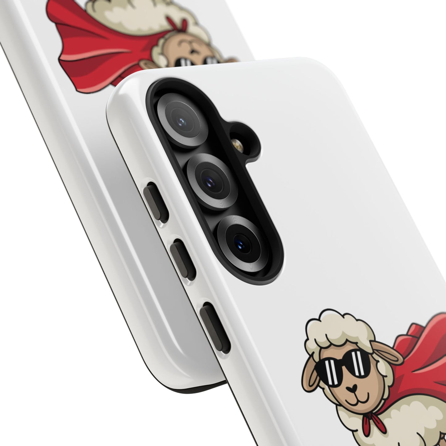Funny Samsung Case - Cute Sheep Phone Cover - "Ewe Are Amazing" Gift for Her or Him - Animal Pun Superhero Case - Samsung Case