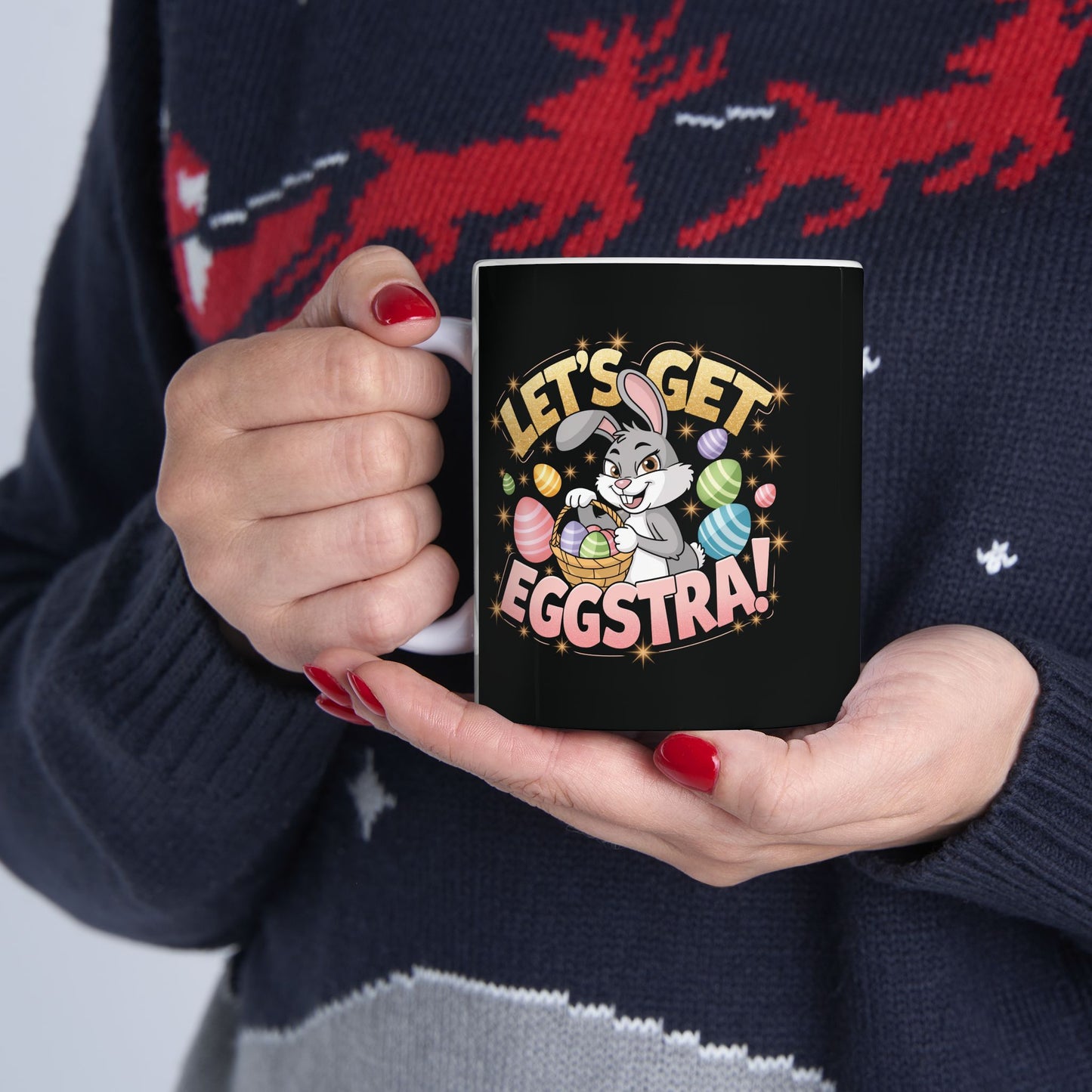 Let’s Get Eggstra Fun Ceramic Mug - Perfect for Easter Celebrations!