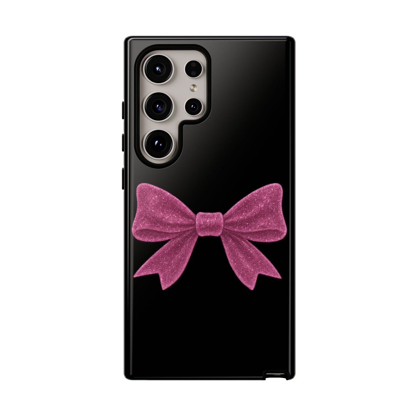 Pink Glitter Bow Samsung Case ā Coquette Aesthetic Phone Cover ā Girly Glossy Galaxy Case ā Cute Soft Girl Tech Accessory ā Kawaii Gift Idea