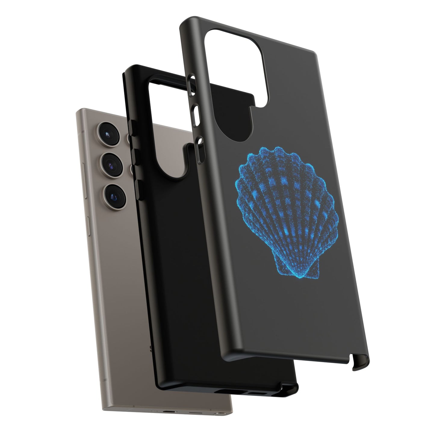 Samsung Phone Case Bioluminescent Shell Design Nautical Phone Case Beach Accessory