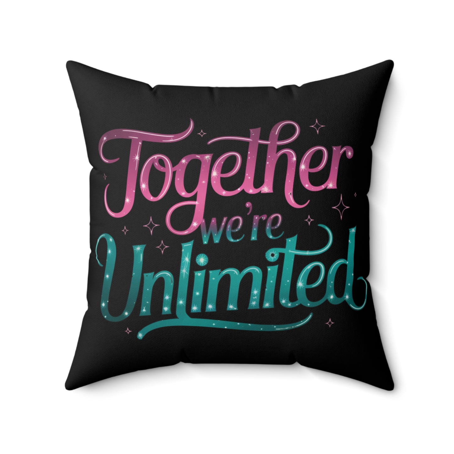 Pillow Musical Quote 'Together We're Unlimited' Musical Decor Home Decor Musical Throw Pillow
