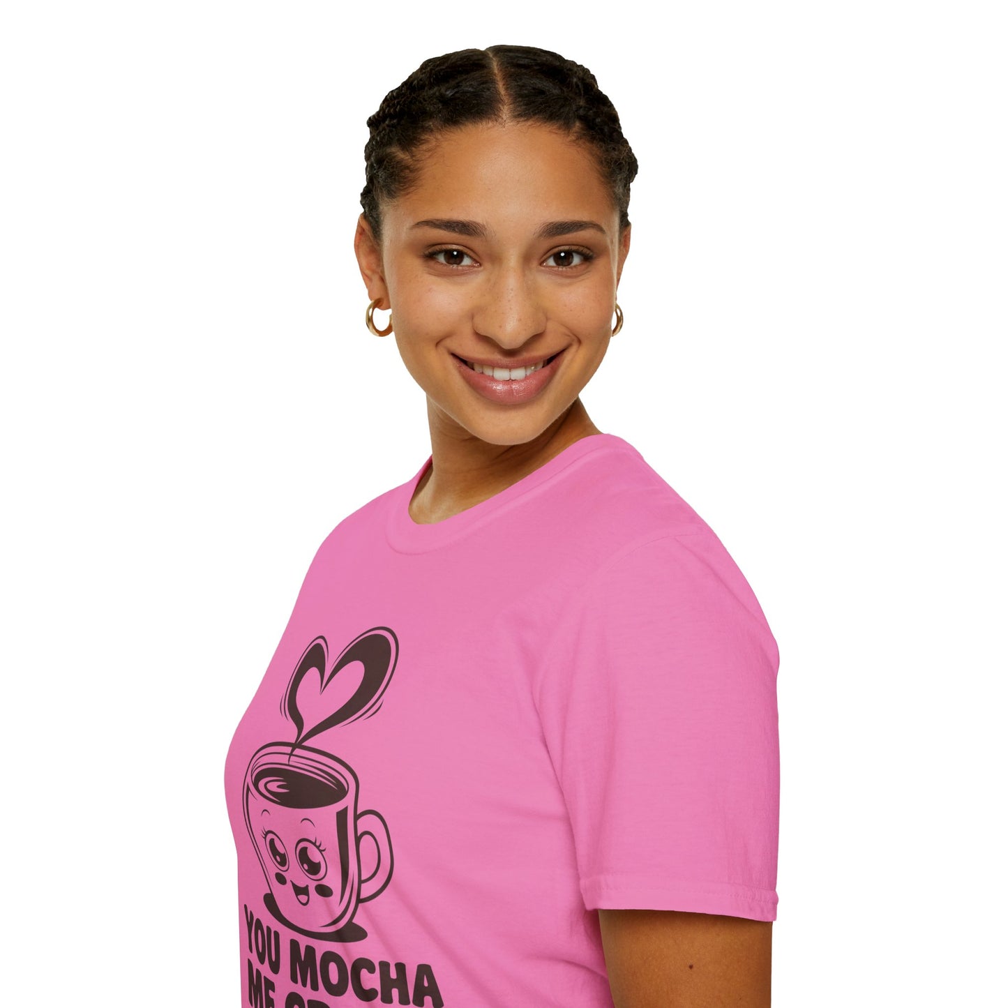You Mocha Me Crazy Coffee Shirt • Funny Coffee Pun Tee • Cute Café Lover Gift for Her & Him • Coffee Addict Humor T‑shirt