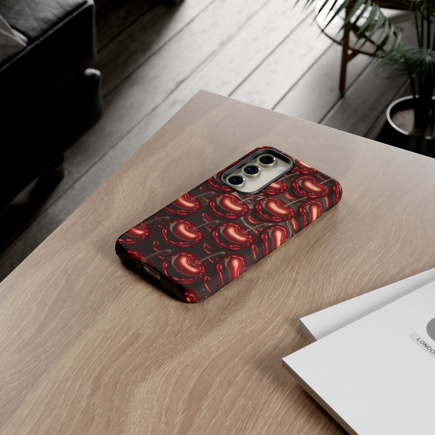 Phone Case - Shiny Cherries Design for Samsung Galaxy