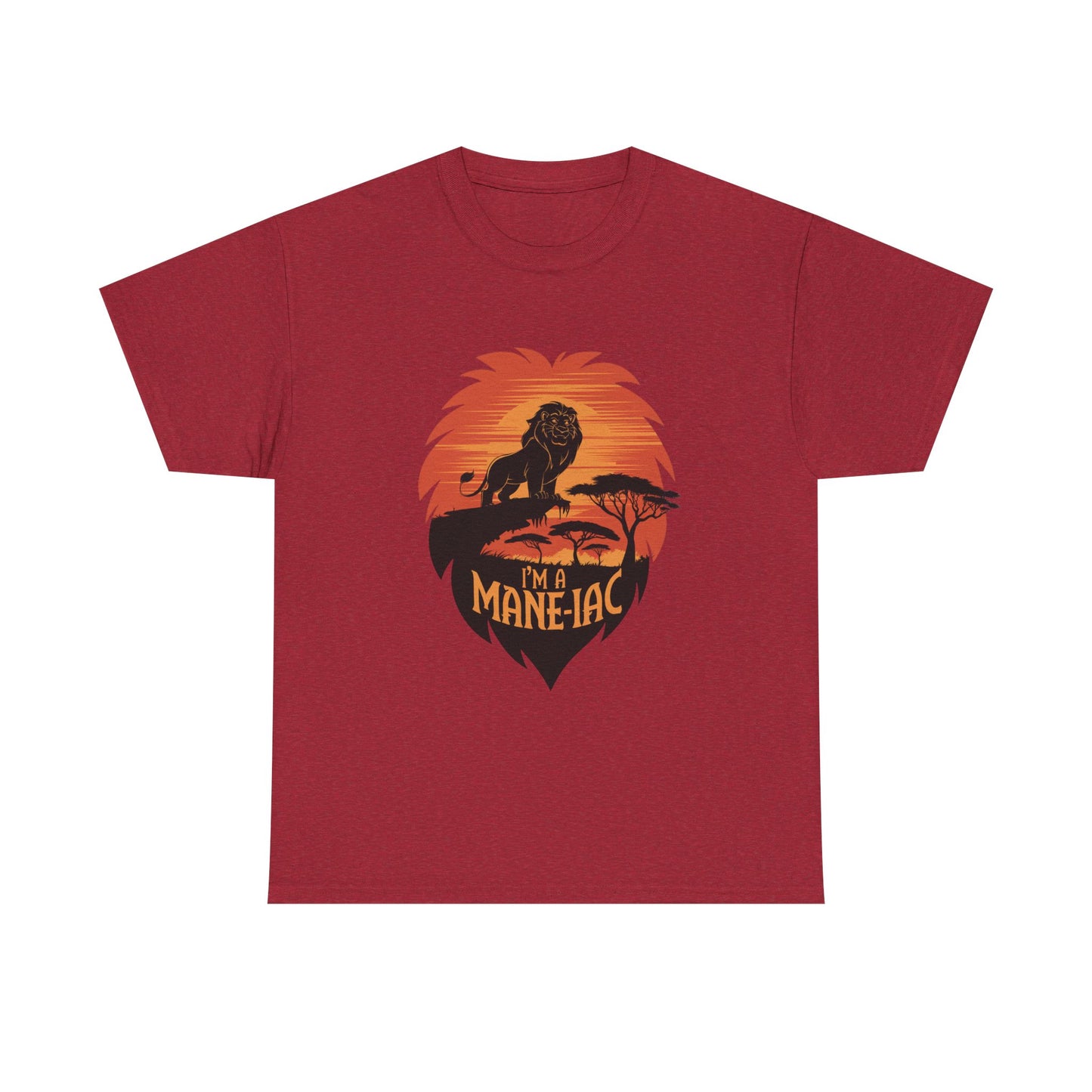 I’m a Mane-iac Lion Classic Fit Tee – Clean Stylized Animal Art, Funny Mane Pun, Everyday Quiet Luxury, Perfect for Smart Casual Looks