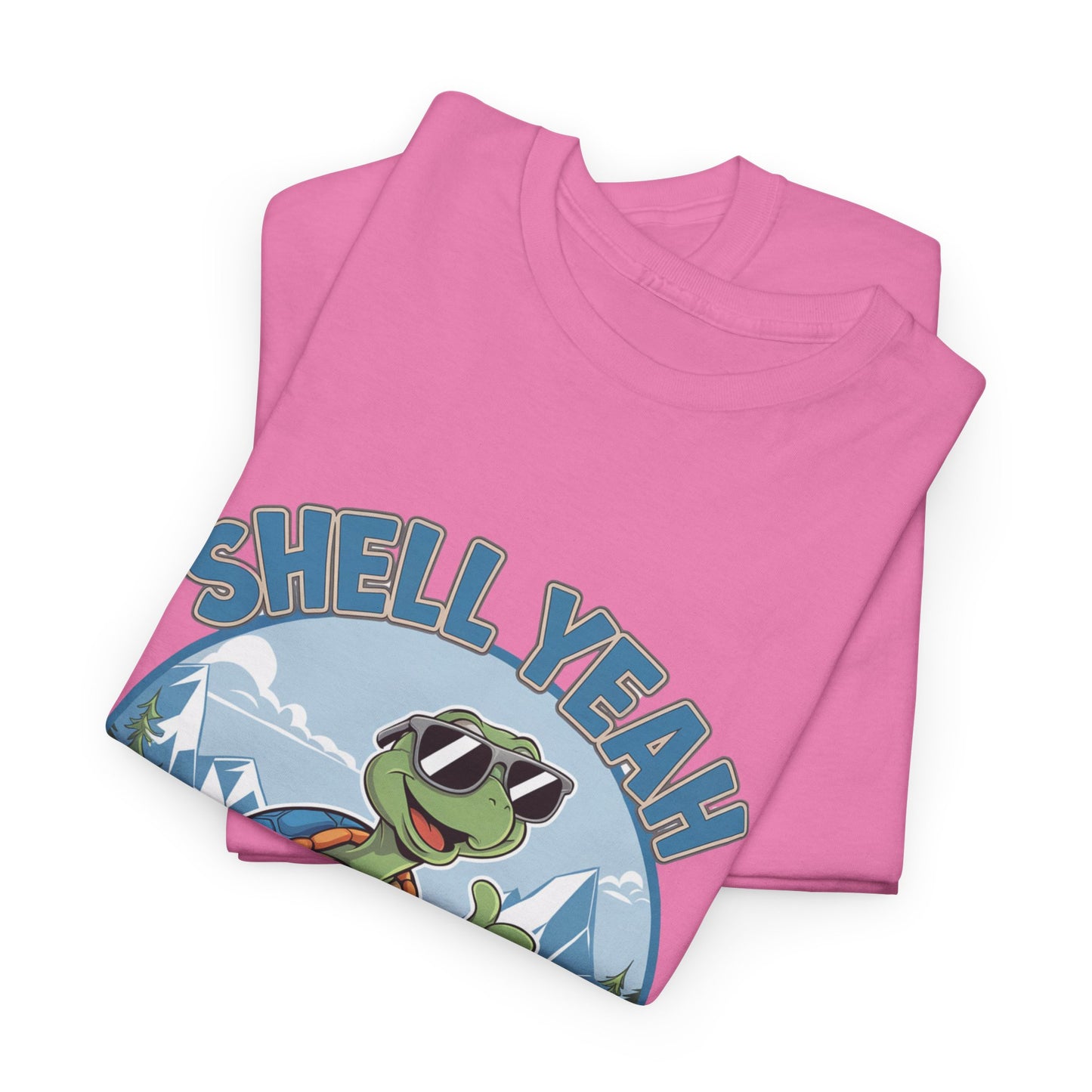 SHELL YEAH Turtle T-Shirt | Funny Cute Turtle Nature Graphic Tee | Handmade Animal Lover Gift | Eco Outdoor Adventure Shirt