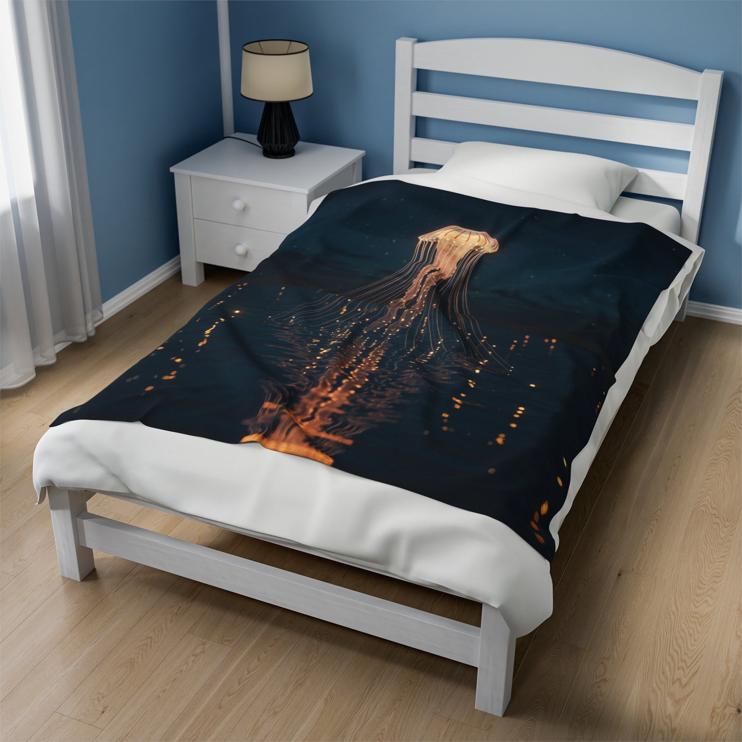 Plush Blanket - Jellyfish Lake Design