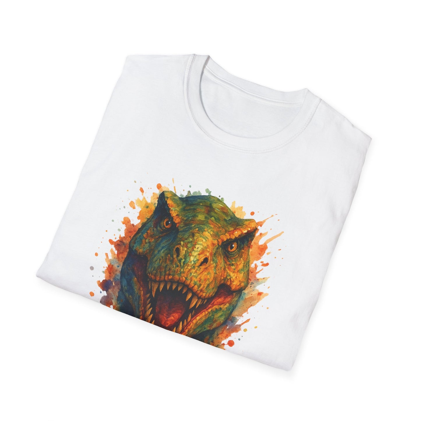 Watercolor T-Rex T-Shirt | Psychedelic Dinosaur Tee | Prehistoric Rainbow Dino Gift | Unisex Cotton Graphic Shirt Jurassic Tee
