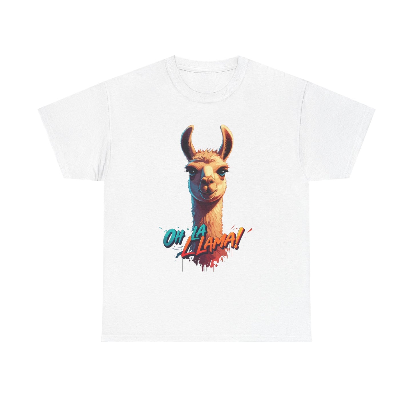 Oh la Llama Graphic Tee | Fun Llama T-Shirt, Cute Animal Lover Shirt, Llama Lover Gift, Quirky Party Tee, Trending Llama Fashion