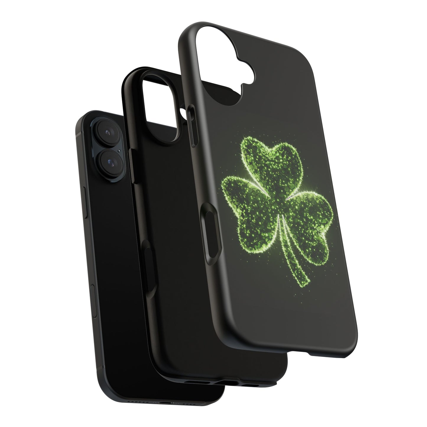 iPhone Tough Case - Shiny Shamrock Design