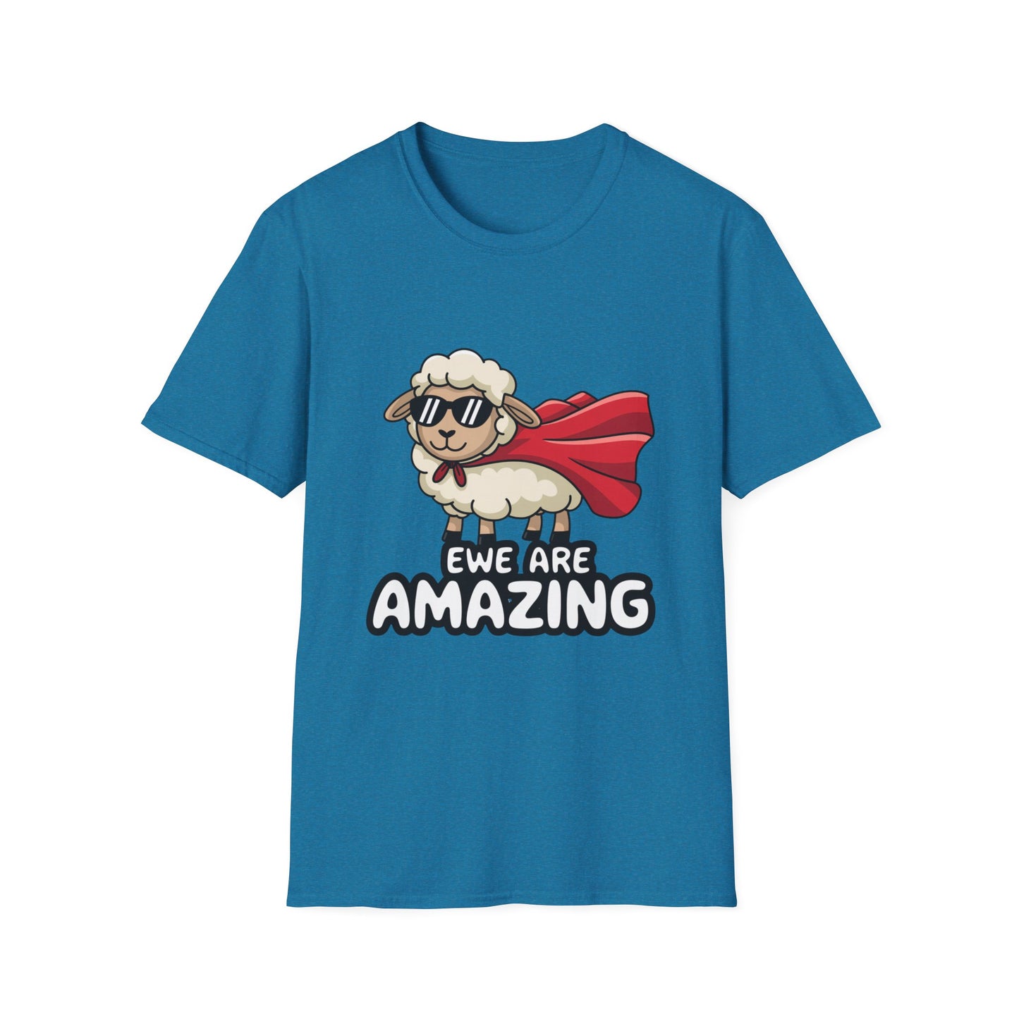 Ewe Are Amazing Funny Sheep Shirt – Cute Animal Pun T-Shirt – Superhero Lamb Graphic Tee for Farmers, Animal Lovers & Gift Giving