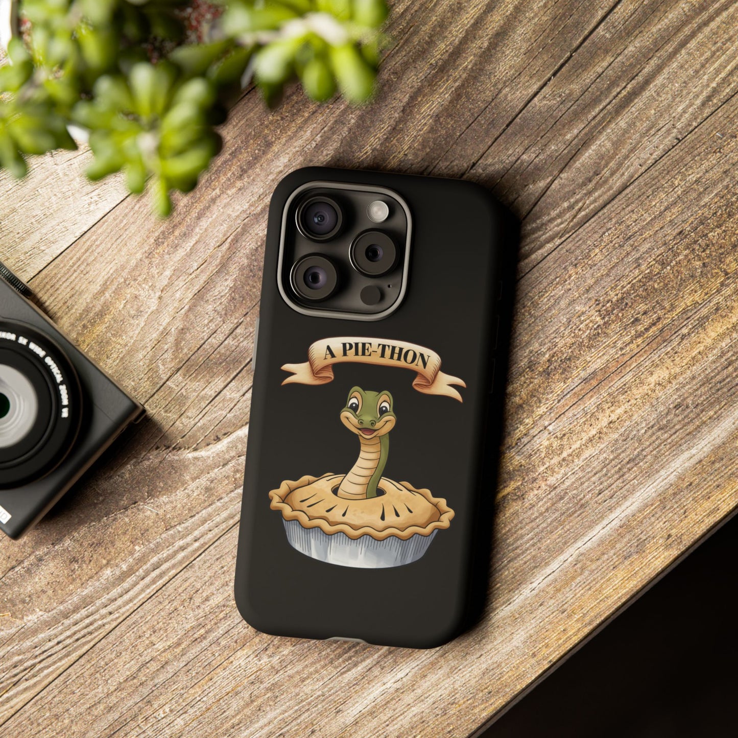 iPhone Case - 'Pie-Thon' Snake Pie Funny Tough Case