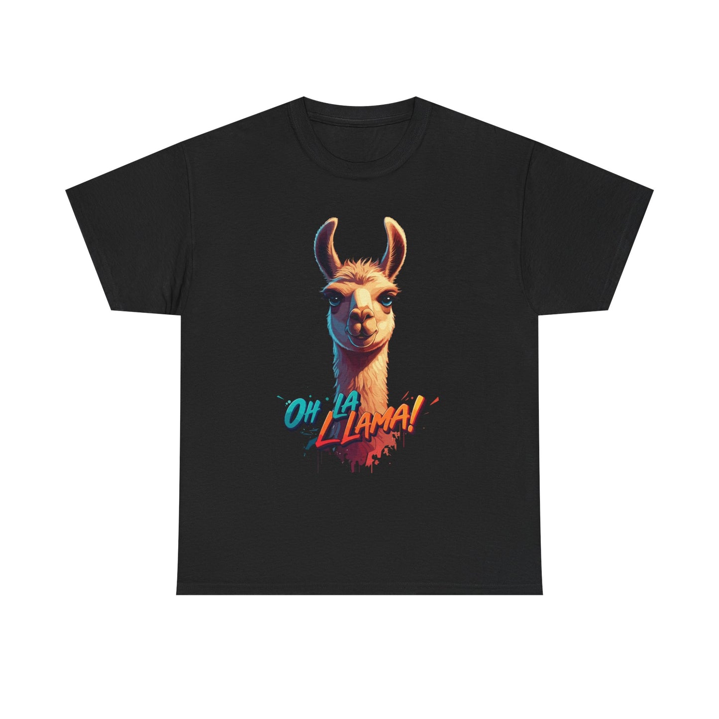 Oh la Llama Graphic Tee | Fun Llama T-Shirt, Cute Animal Lover Shirt, Llama Lover Gift, Quirky Party Tee, Trending Llama Fashion