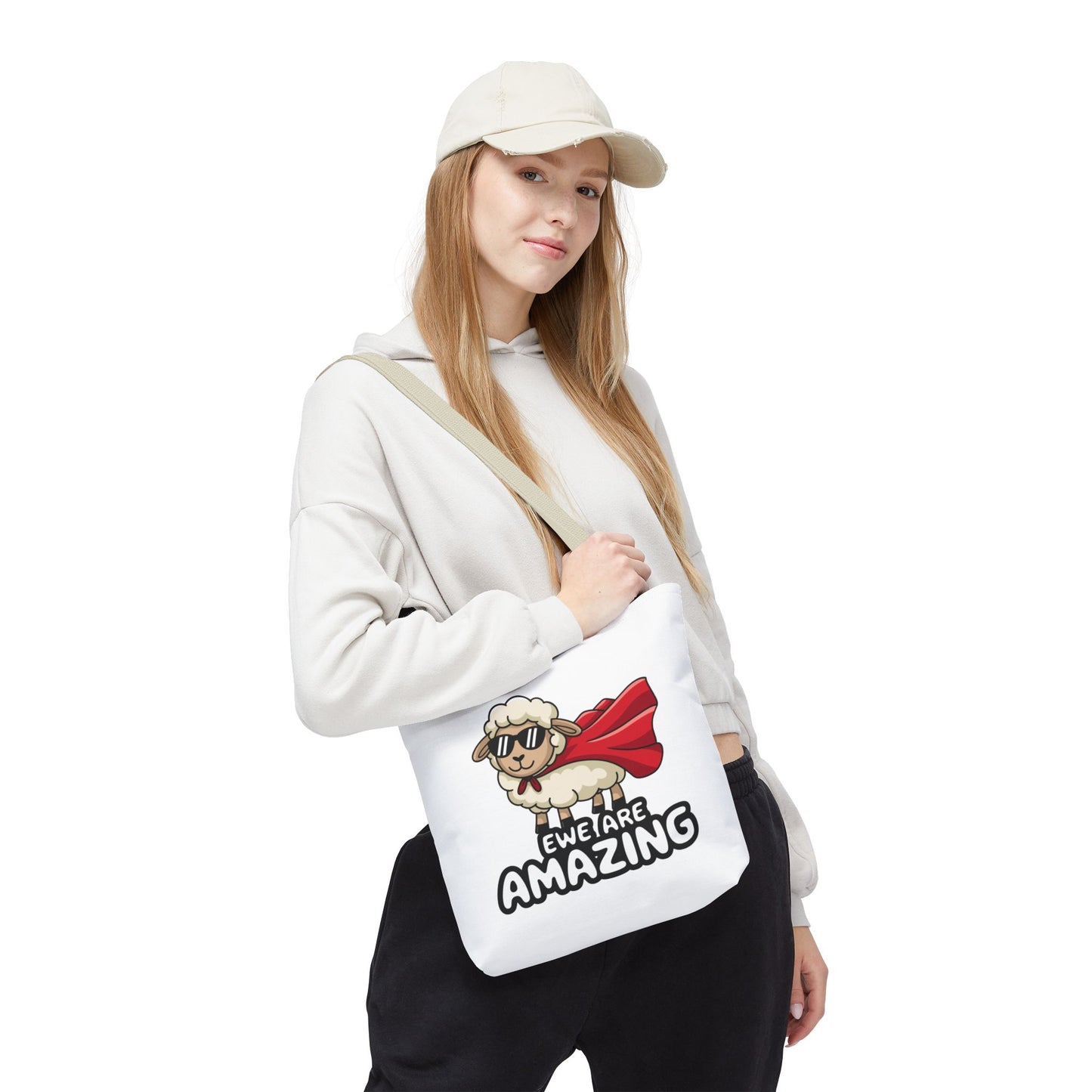 Sheep Tote Bag - Ewe Are Amazing Inspirational Bag Everyday Tote Funny Bag