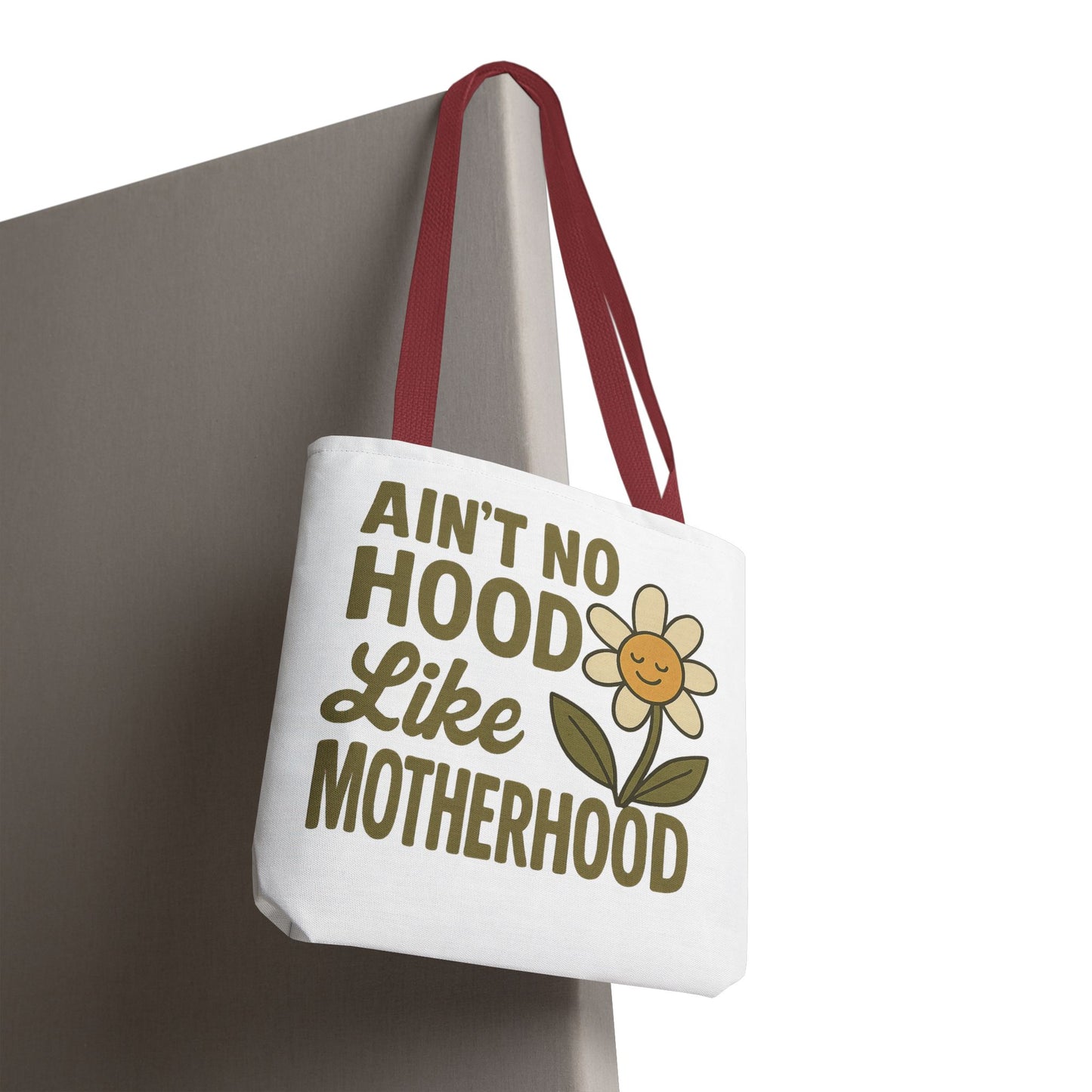 Motherhood Tote Bag with Flower Design Mother's Day Bag Tote for Mom Reusable Shopping Bag