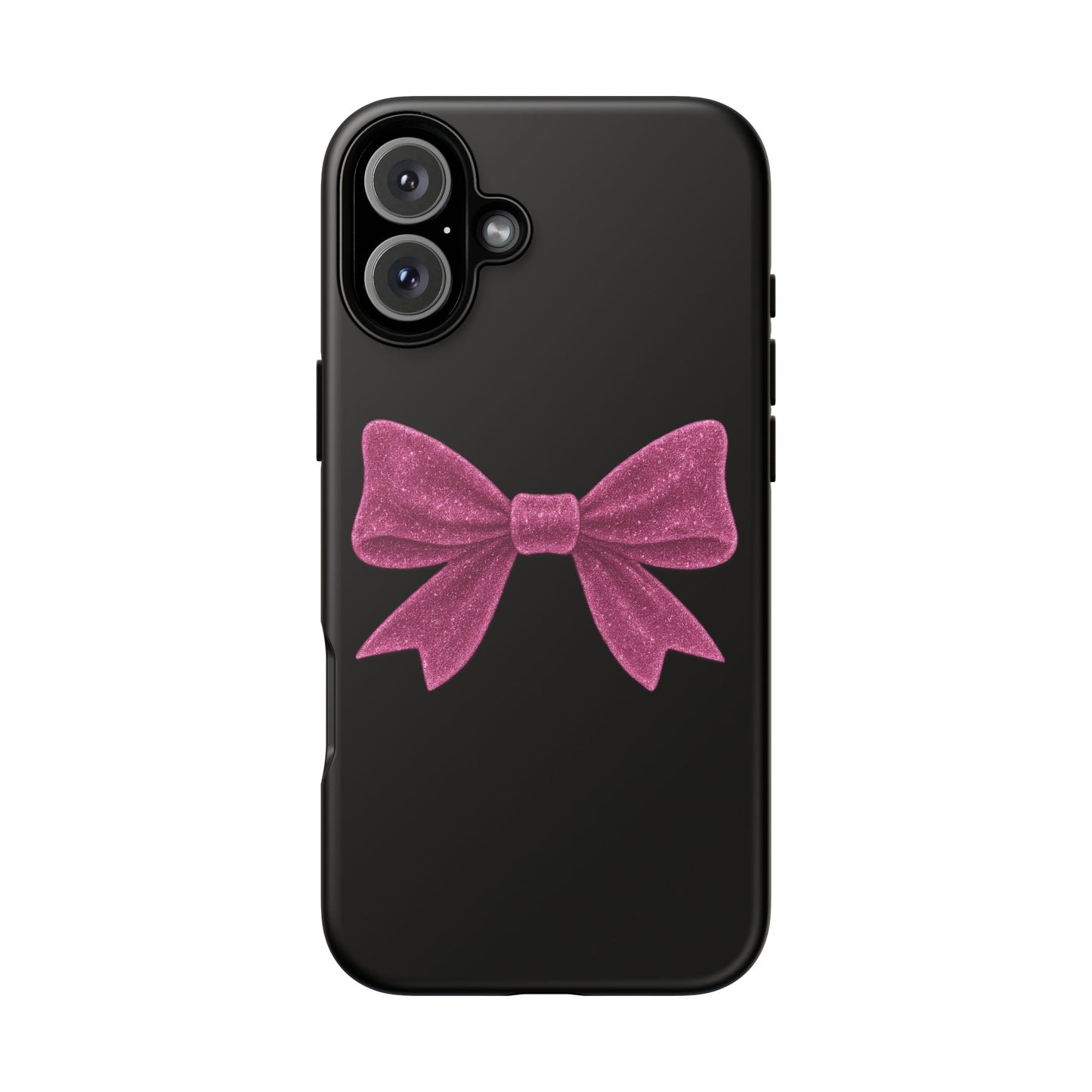 Pink Bow iPhone Case β Coquette Aesthetic Phone Cover β Glitter Soft Girl Tech Accessory β Cute Glossy Pinkcore Case β Gift for Her