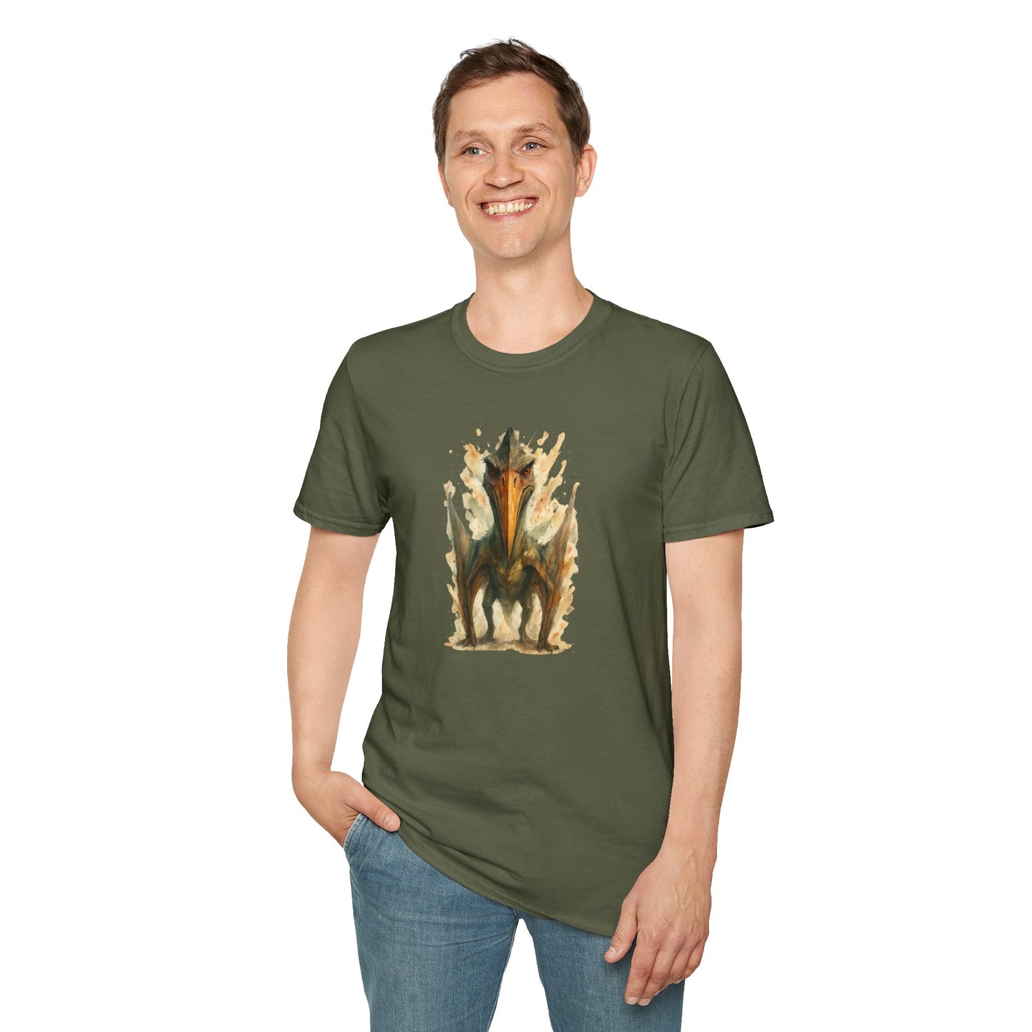 Quetzalcoatlus Pterosaur Tee - Prehistoric Flying Reptile Shirt, Dinosaur Lover Gift, Paleontology Art Unisex T-Shirt