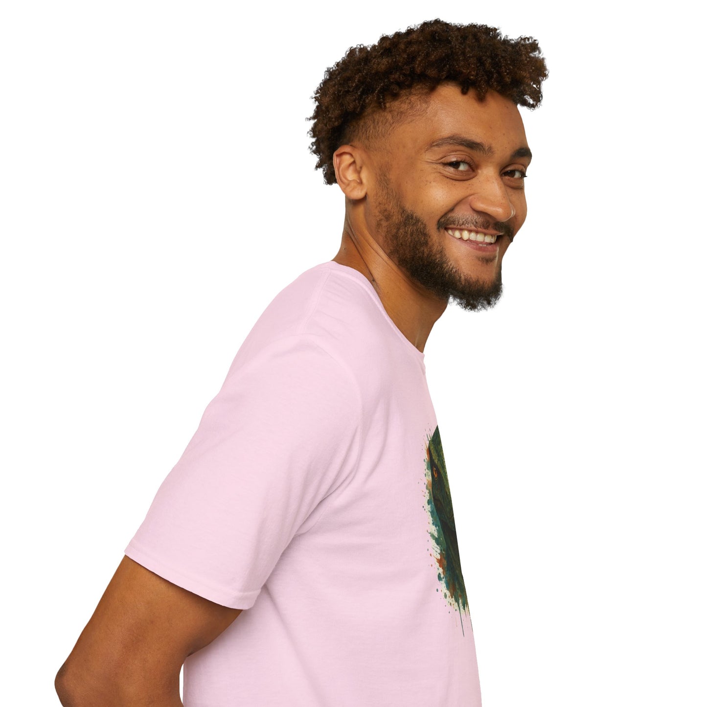 Watercolor Velociraptor T-Shirt | Dinosaur Lover Gift | Artistic Paleo Tee - Unique Dino Art Tee for Men Women Jurassic Apparel