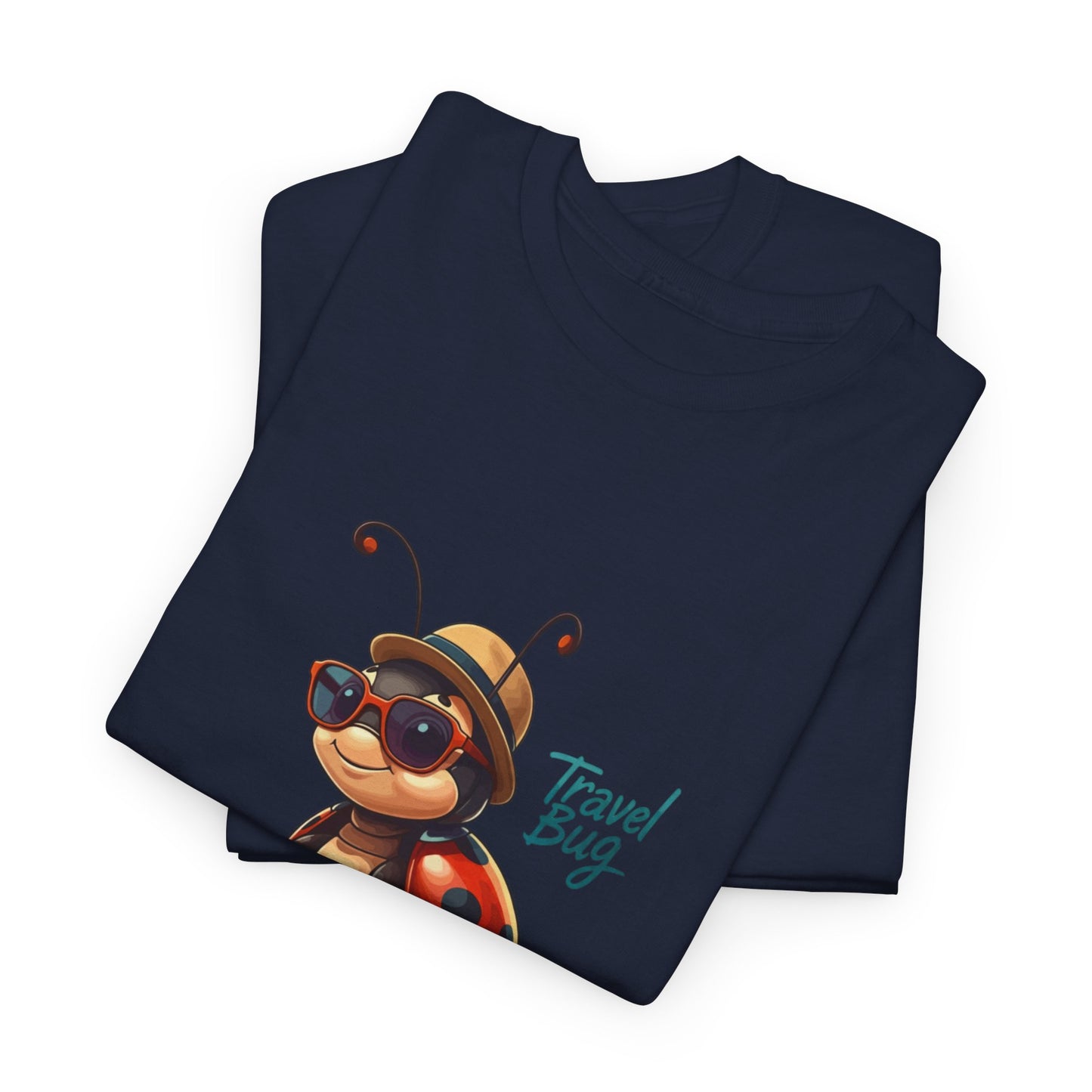 Travel Bug T-Shirt – Cute Ladybug Travel Tee | Funny Wanderlust Shirt for Travel Lovers | Unisex Graphic Tee Gift for Adventurers