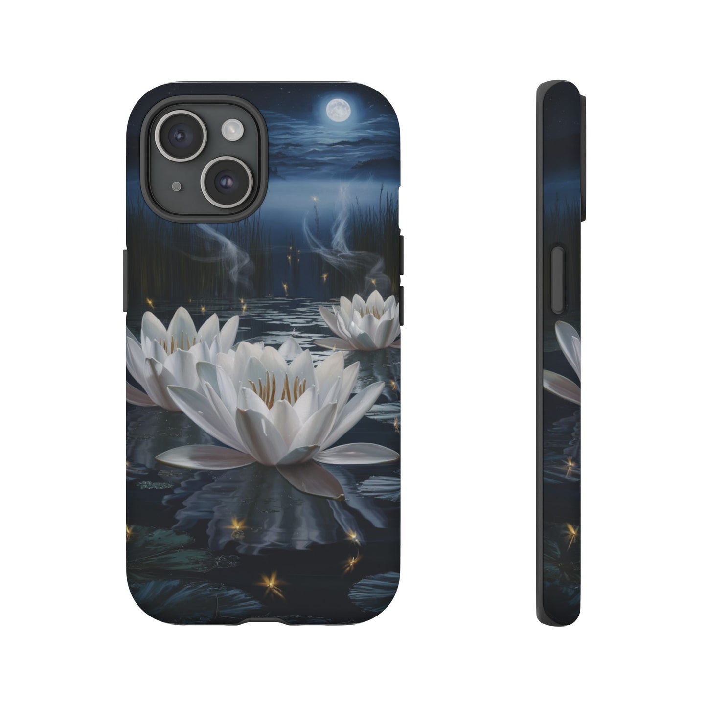 iPhone Case - Water Lilies Moonlight Design