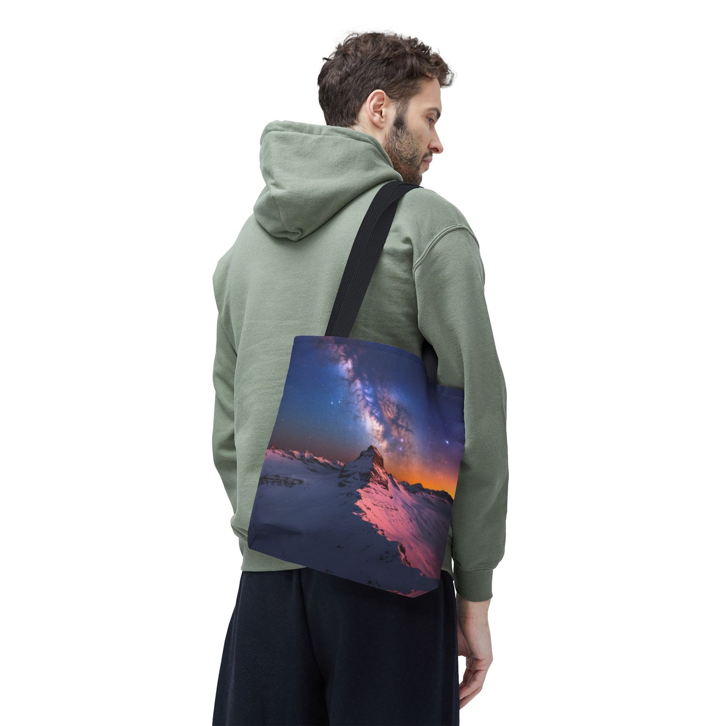 Stunning Mountain Galaxy Tote Bag - Nature Lover's Eco-Friendly Bag