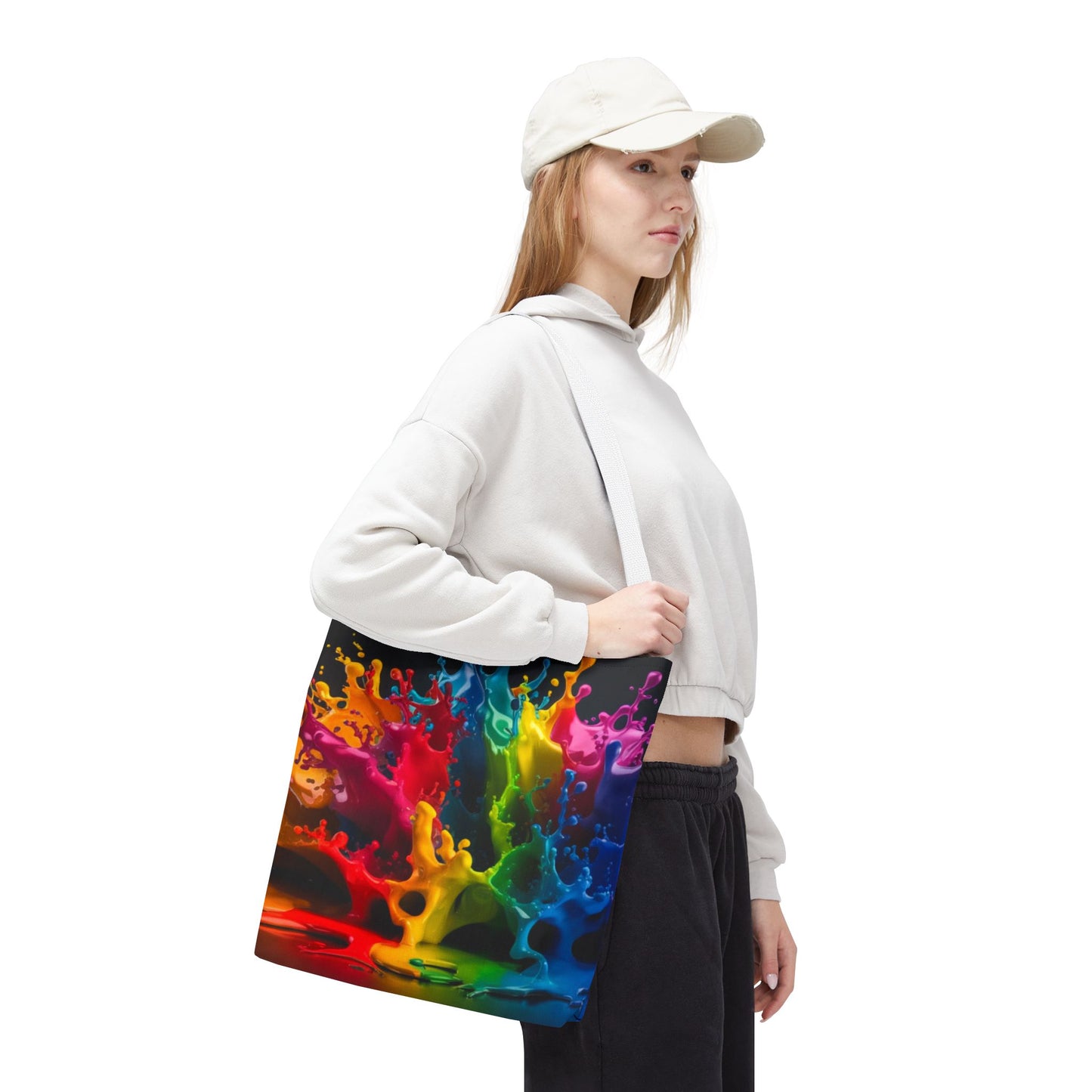 Colorful Splash Tote Bag - Vibrant Art for Every Occasion