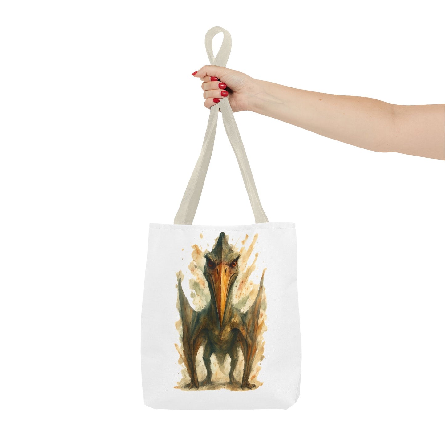 Quetzalcoatlus Tote Bag | Dinosaur Art Canvas Shopper | Prehistoric Pterosaur Gift for Dino Lovers | Eco-friendly Reusable Bag Jurassic Tote