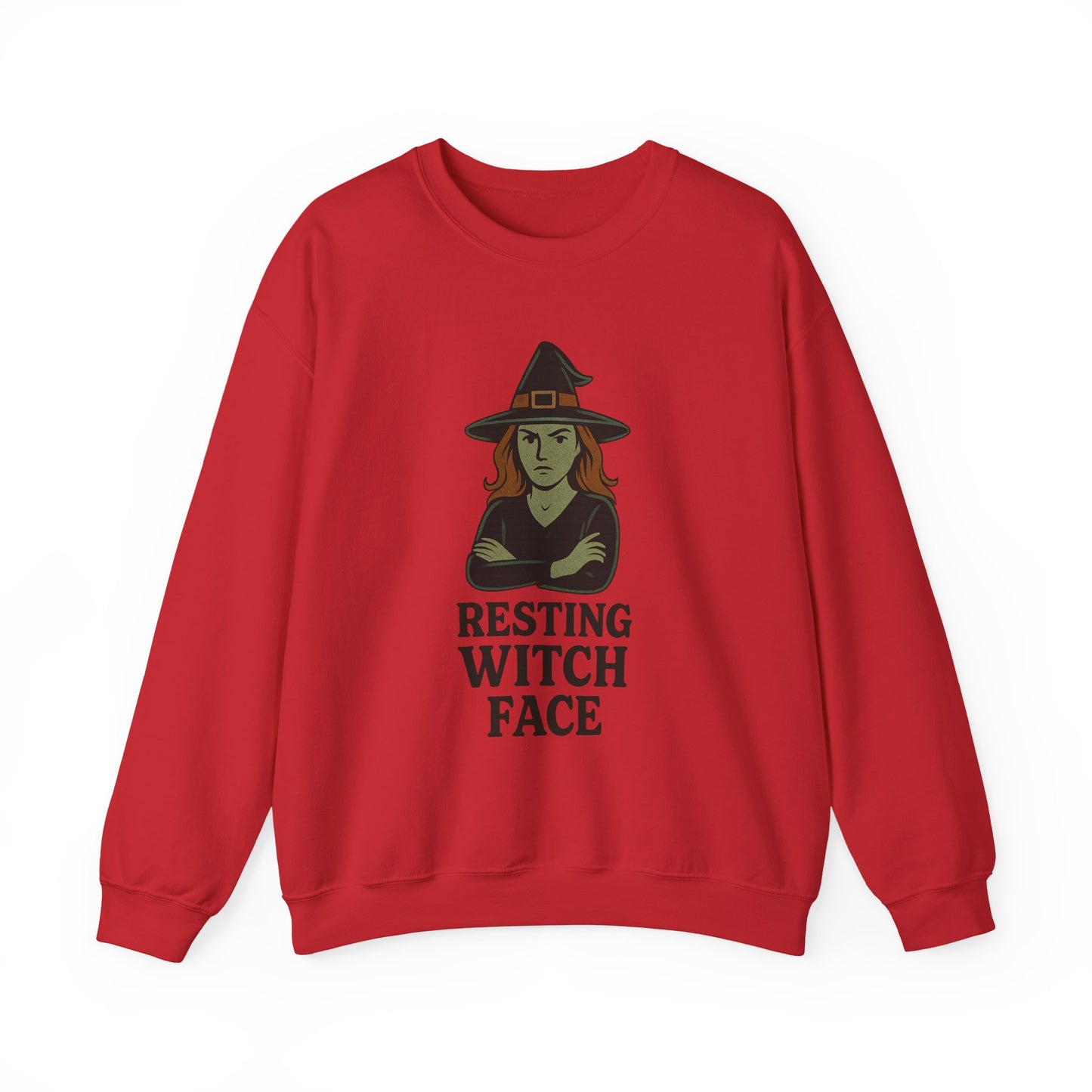Resting Witch Face Sweatshirt, Funny Halloween Witch Crewneck, Spooky Season Sweatshirt, Fall Humor Graphic Pullover, Witchy Gift