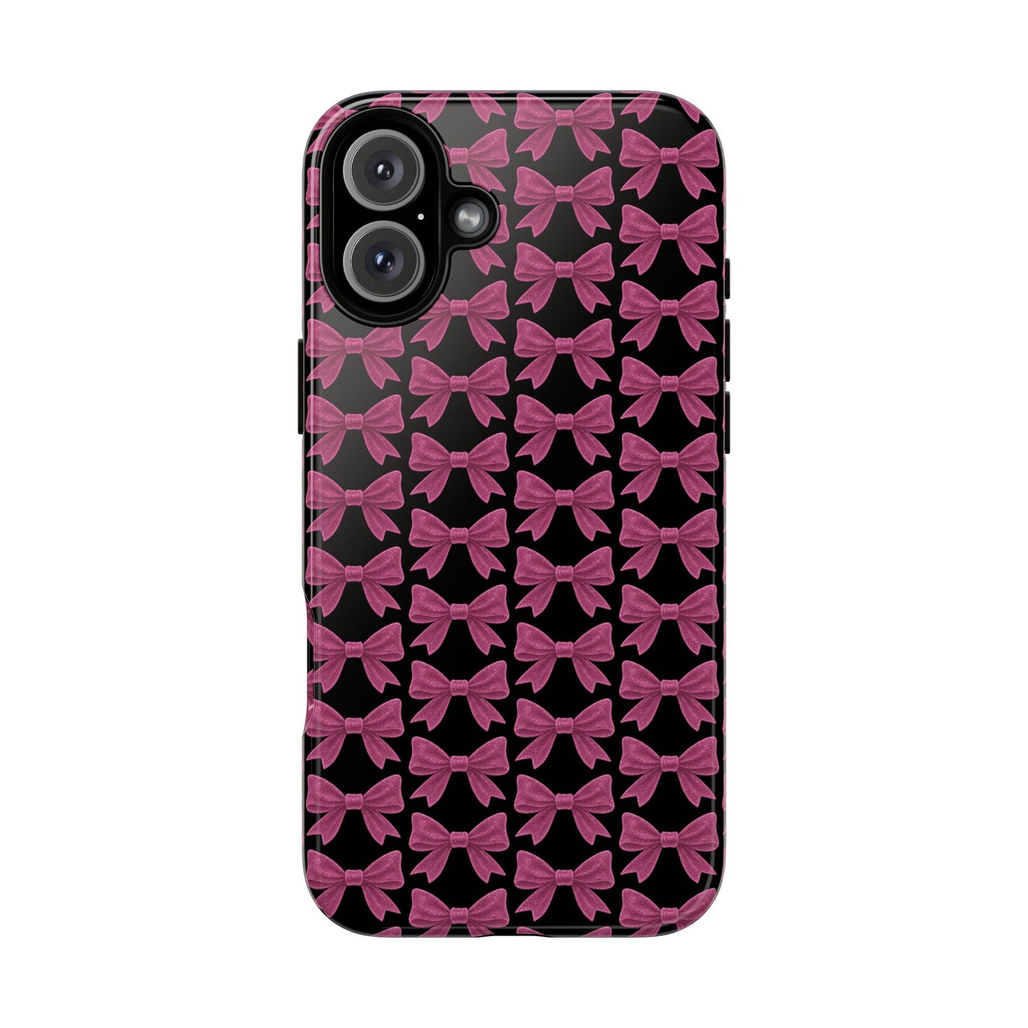 Pink Bow iPhone Case Coquette Aesthetic Phone Cover Glossy Y2K Girly Case Soft Girl Tech Accessory Cute iPhone Gift for Her