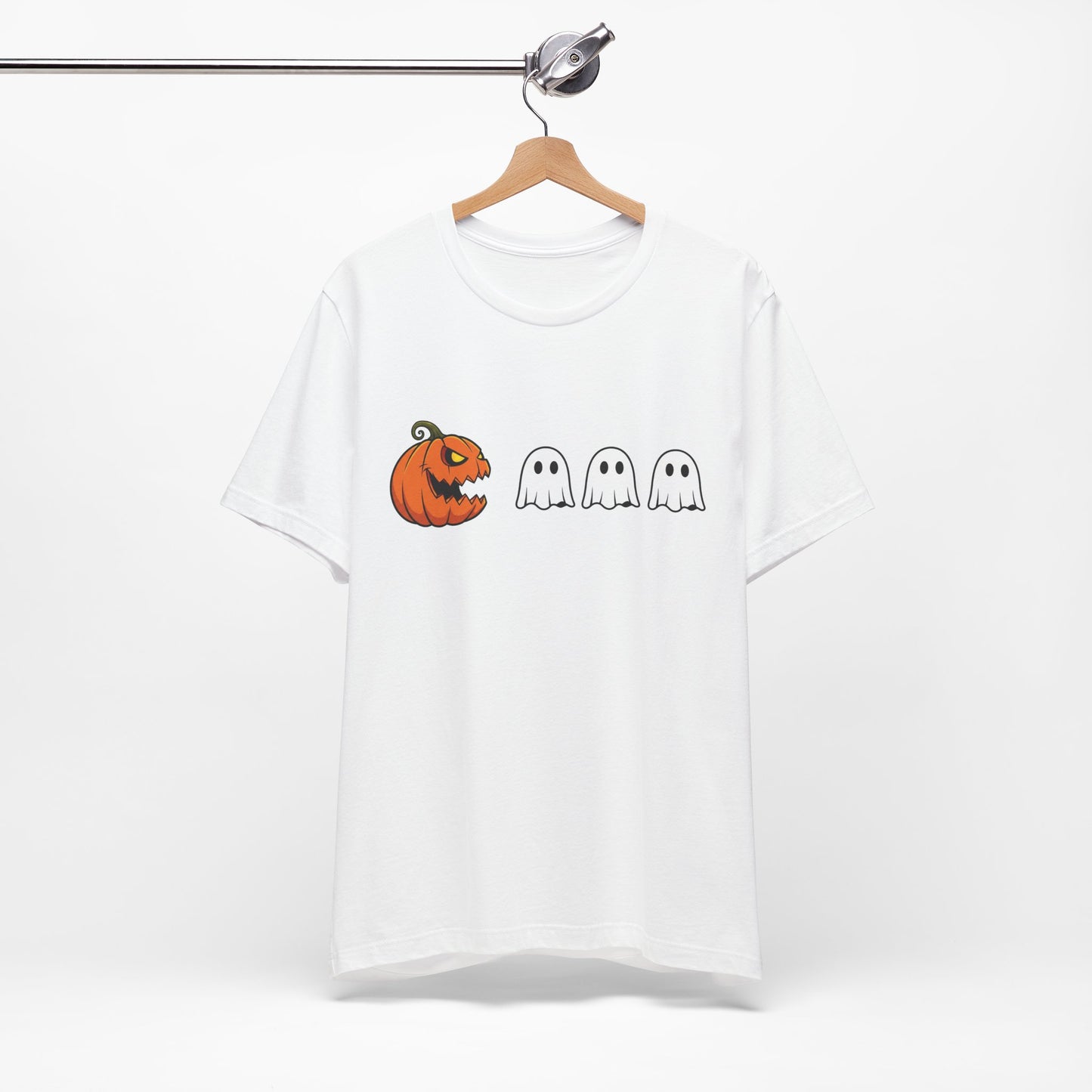 Pumpkin Pac-Man Shirt, Halloween Arcade Tee, Pumpkin Chase Ghosts Tee, Retro Gaming Halloween, Spooky Season Shirt, Vintage Game Pumpkin Top