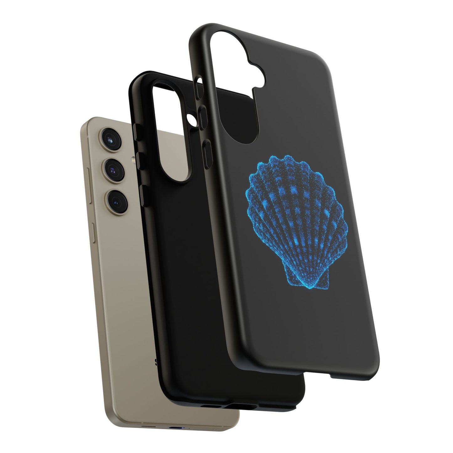 Samsung Phone Case Bioluminescent Shell Design Nautical Phone Case Beach Accessory