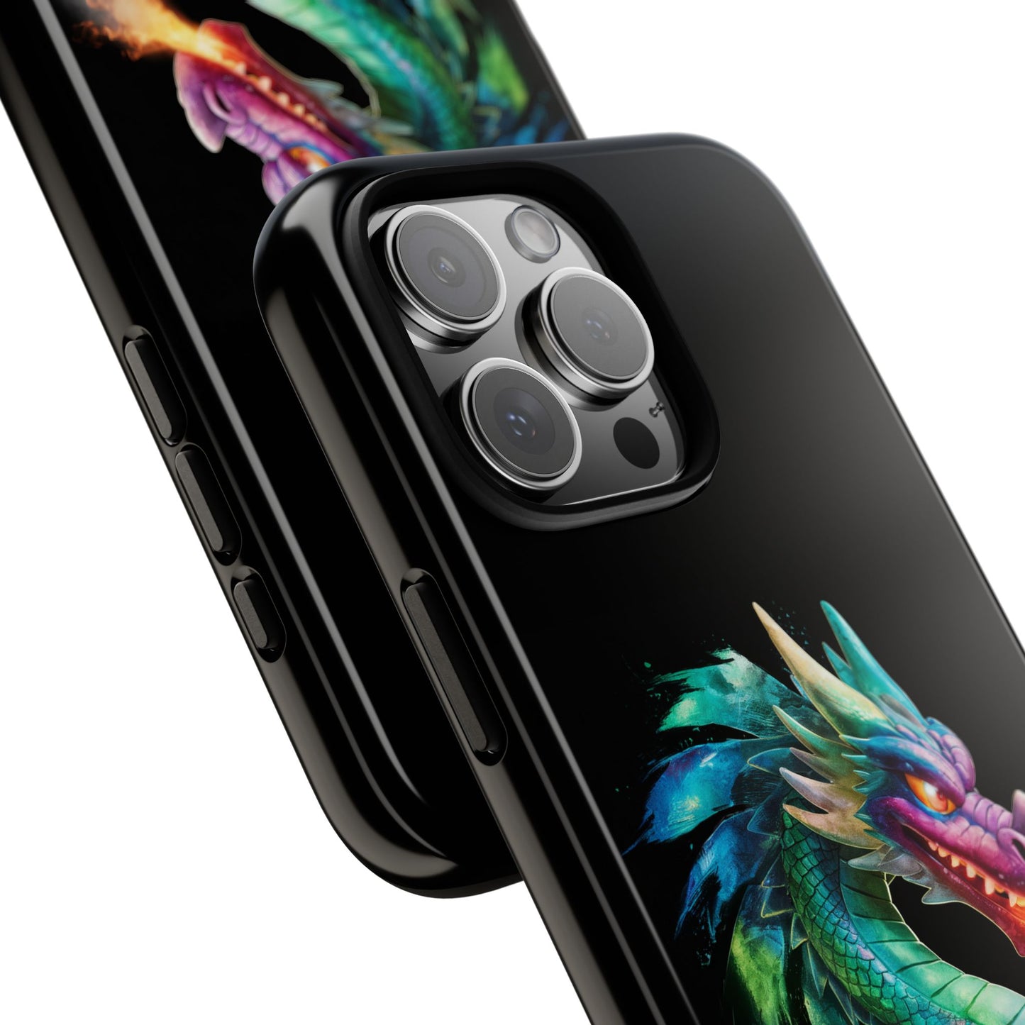 Dragon iPhone Case - Fantasy Fire-Breathing Art Protective Cover - Bookish Dark Academia Aesthetic Gift for Teens and Adults