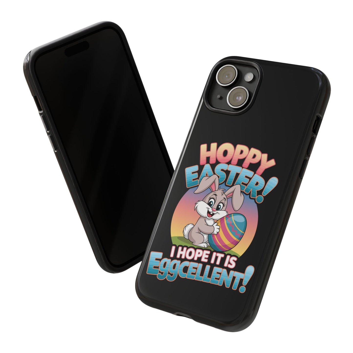 iPhone Case Easter Bunny 'Hoppy Easter I Hope it is Eggcellent' Easter Phone Case Easter Bunny
