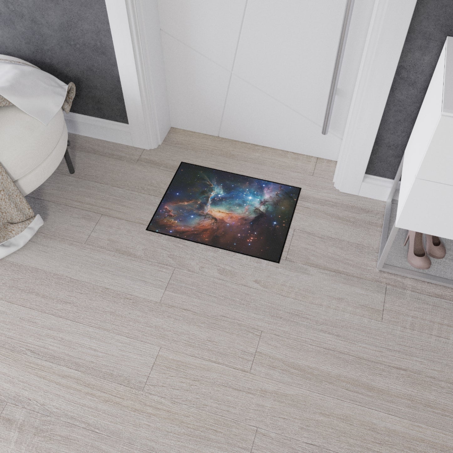 Floor Mat Space Door Mat Cosmic Welcome Mat Galactic Floor Mat Starry Welcome Mat