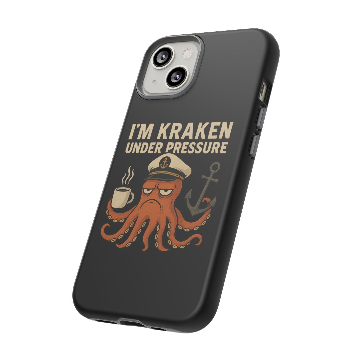 iPhone Case Stressed Octopus 'I'm Kraken Under Pressure' Nautical Phone Case Beach iPhone Case Ocean Themed Case